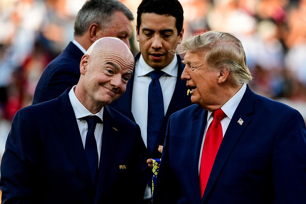 Gianni Infantino, presidente de la FIFA, y Donald Trump, presidente de EE.UU.  / Getty Images