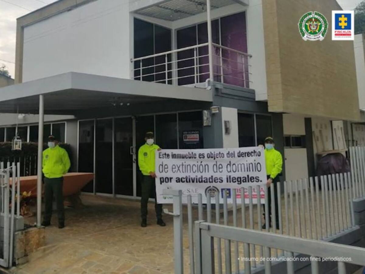 Extinción de dominio para bienes avaluados en 18 mil millones de pesos