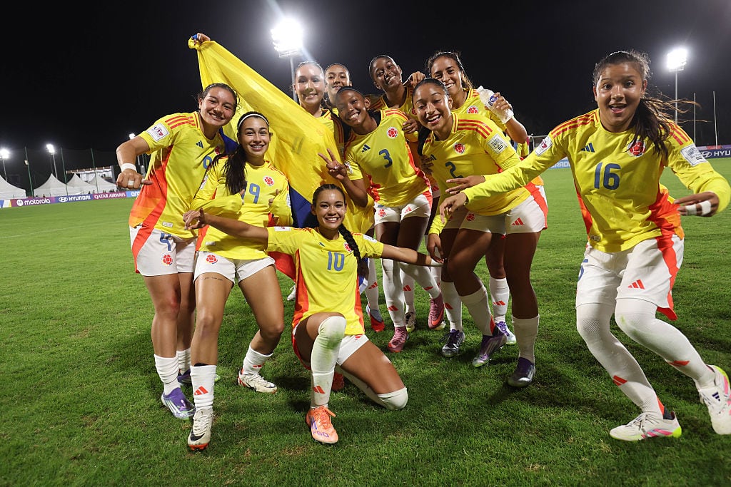 Selección Colombia Femenina tras vencer a Costa de Marfil en el Mundial Sub 17 / Getty Images