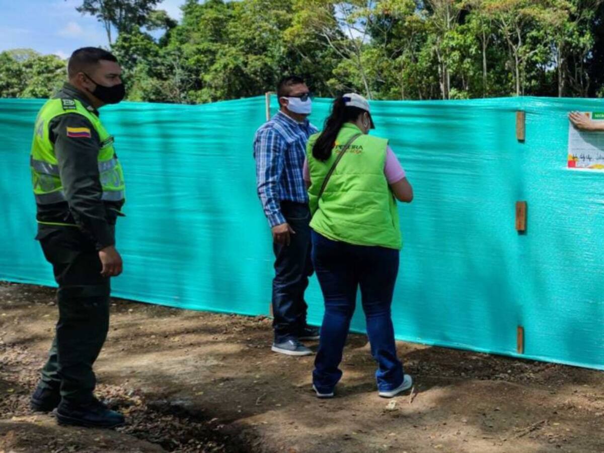 Ocho construcciones fueron suspendidas en un conjunto campestre de Pereira
