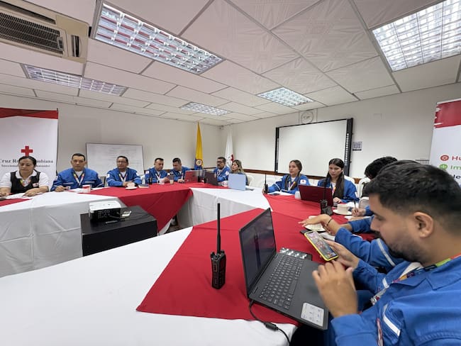 Sala de crisis por accidente aéreo en el Catatumbo / Foto Jenny Márquez