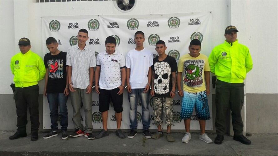 Capturan a "Los Canosos" en el municipio de Tuluá. Foto: Policía Nacional.