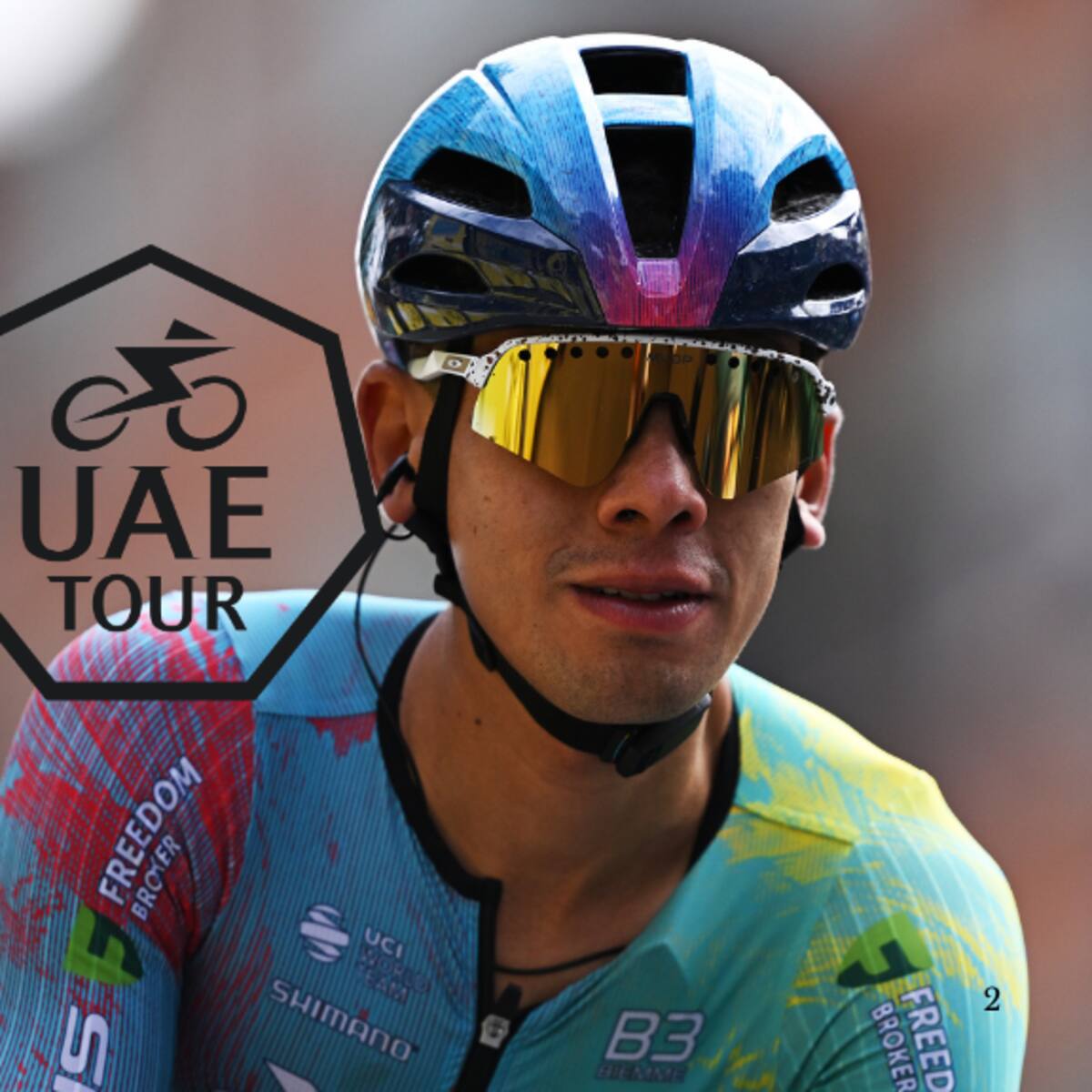 Harold Tejada sufrió la etapa reina del UAE Tour y salió del podio en la general: así quedó