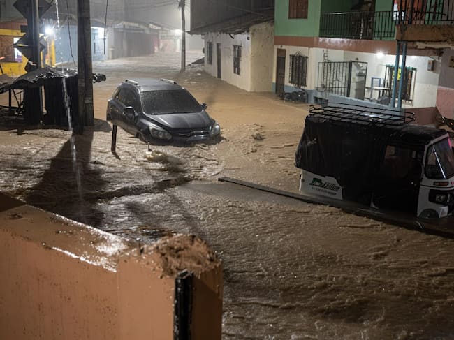 Inundaciones en Segovia, Antioquia. Cortesía: Tomada de Redes Sociales