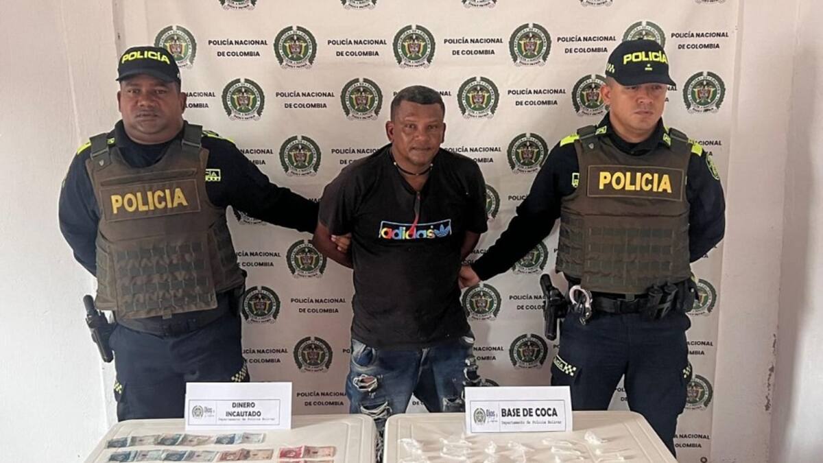 Cayó alias ‘Caltrate’, hombre que expendía drogas en Soplaviento, Bolívar