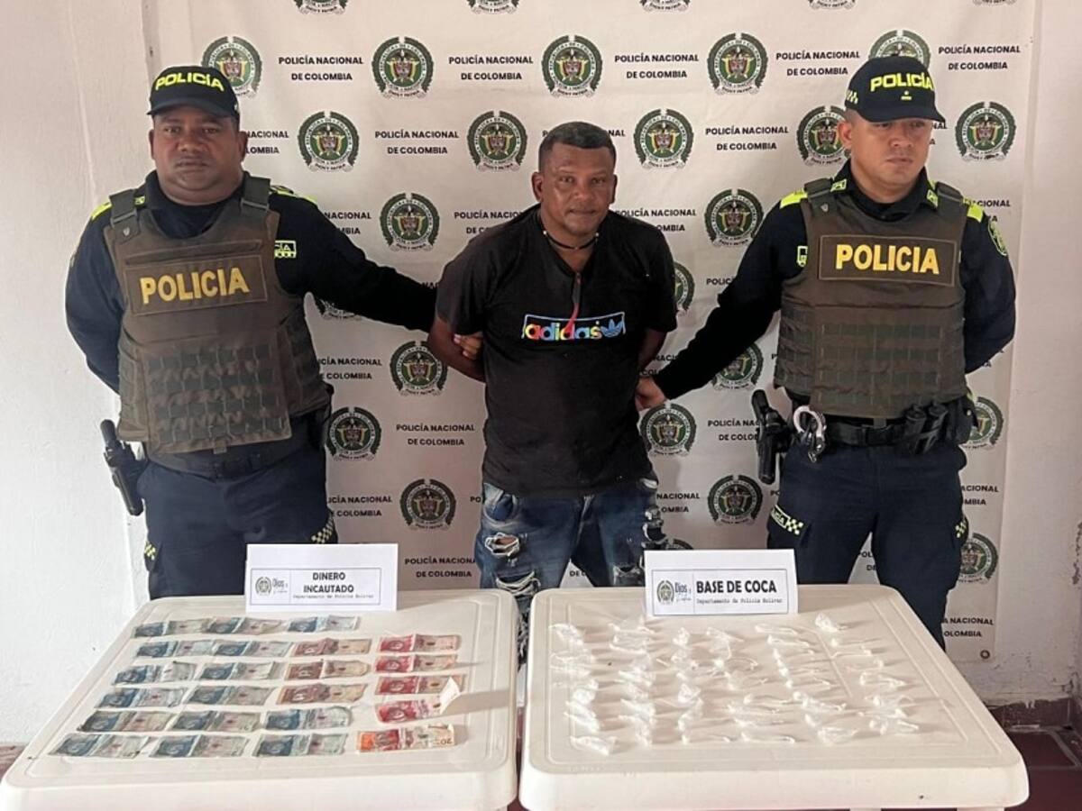 Cayó alias ‘Caltrate’, hombre que expendía drogas en Soplaviento, Bolívar