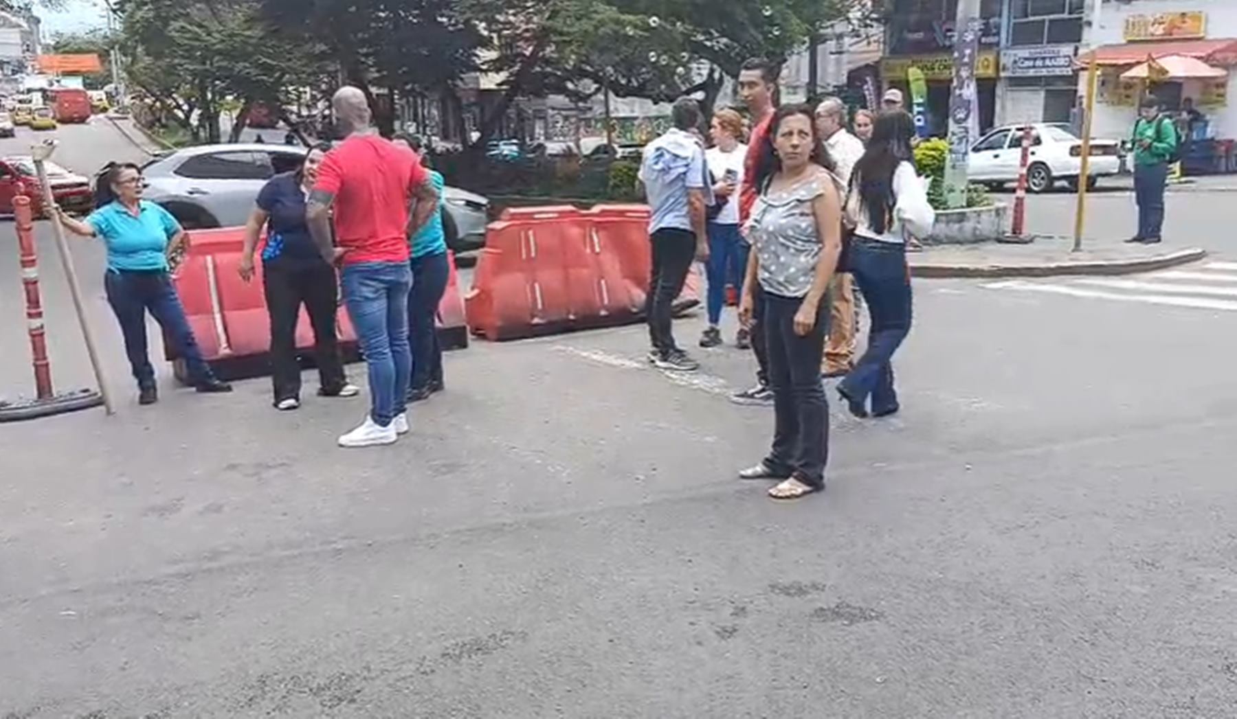 Protesta de comerciantes de Ibagué