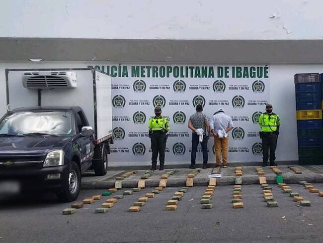 Descubren caleta de 62 kilos de marihuana en Tolima