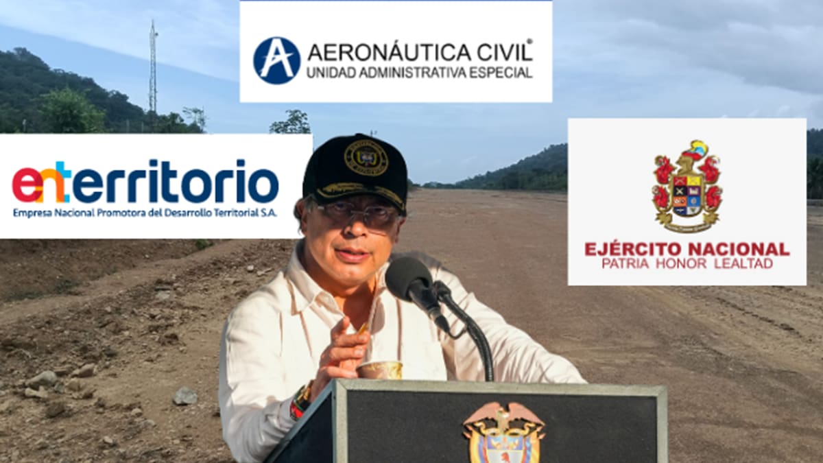 El fracaso de los aeropuertos del gobierno Petro para la Colombia profunda: ninguno llega al 20%