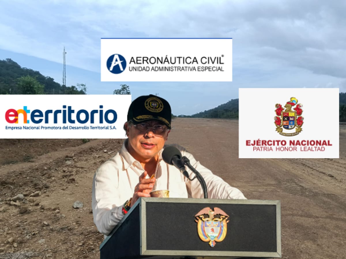 El fracaso de los aeropuertos del gobierno Petro para la Colombia profunda: ninguno llega al 20%