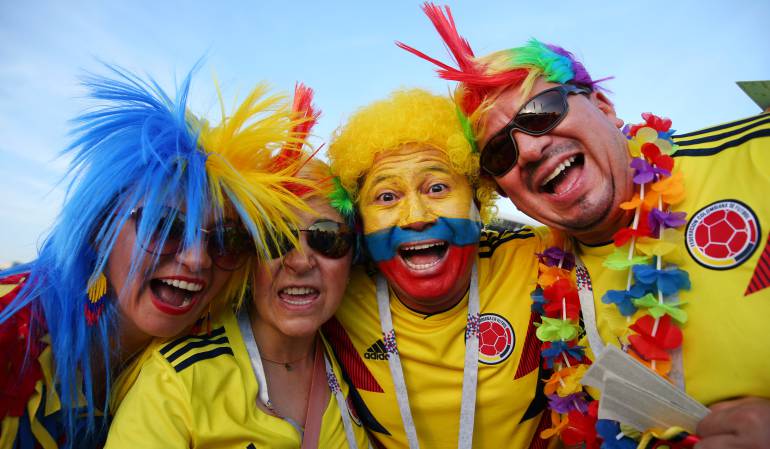 Hinchas colombianos