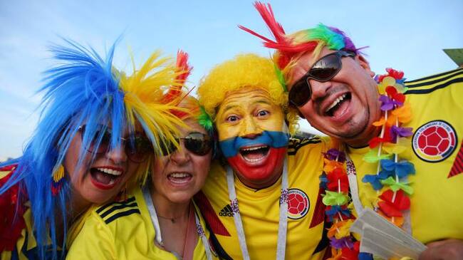 Hinchas colombianos