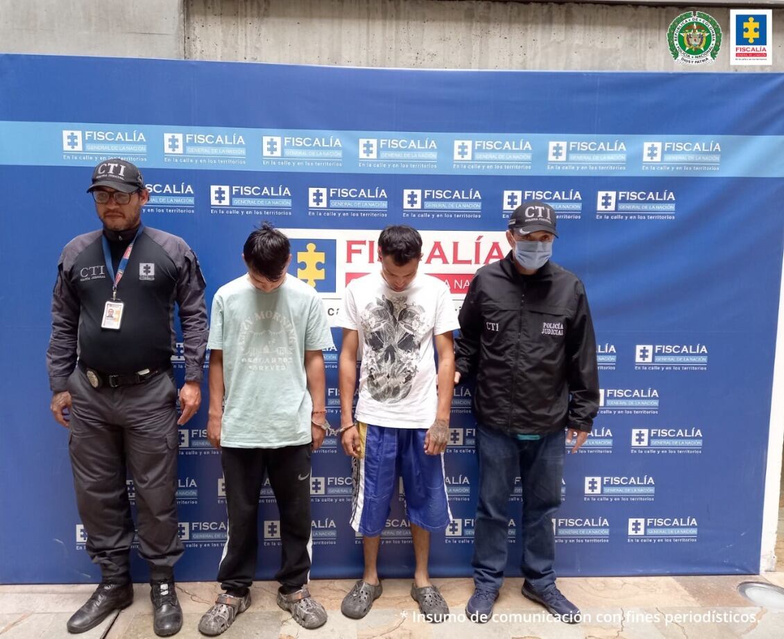 Capturados por el homicidio de un conductor de plataformas digitales- foto Fiscalía