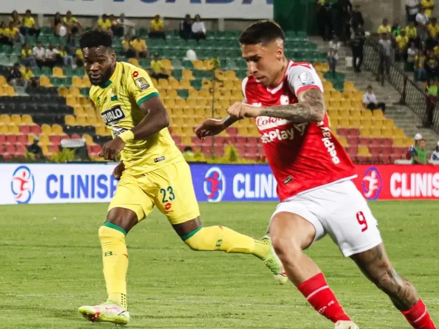 Duelo de Liga entre Bucaramanga y Santa Fe / @santafe_oficial