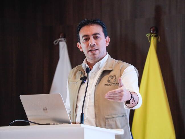 Registrador Alexander Vega en La Guajira./ Foto: Registraduría Nacional