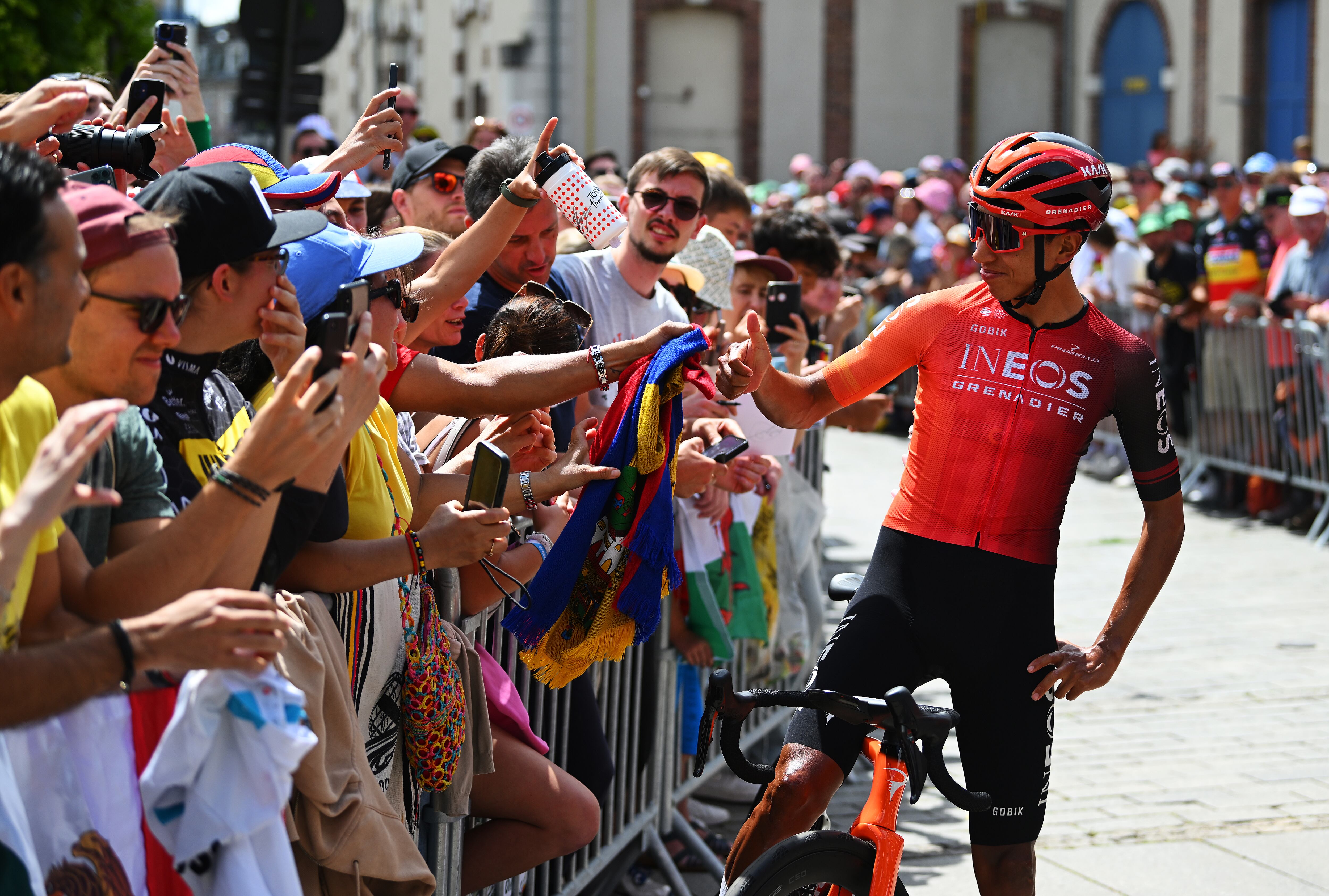 Egan Bernal, ciclista colombiano del Ineos. (Photo by Dario Belingheri/Getty Images)