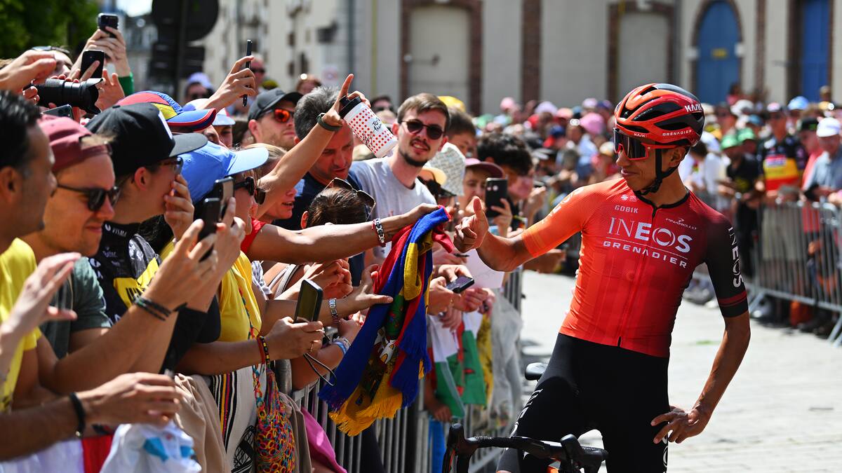 Egan Bernal cierra la primera semana del Tour como el mejor colombiano en la general