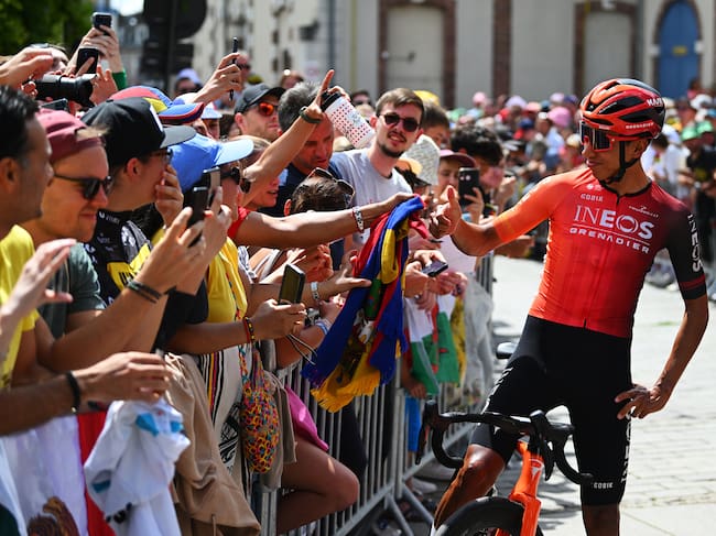 Egan Bernal, ciclista colombiano del Ineos. (Photo by Dario Belingheri/Getty Images)