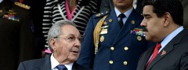 El presidente de Cuba, Raúl Castro y el presidente de Venezuela, Nicolás Maduro. Foto: Getty.