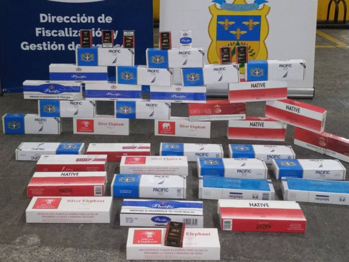 Aumenta en Risaralda el decomiso de licor y cigarrillos de contrabando
