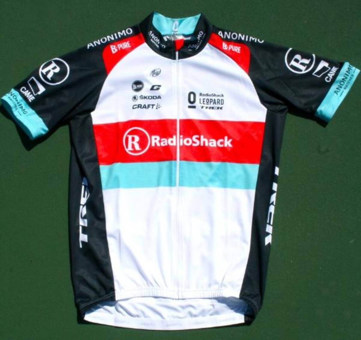 El uniforme del equipo luxemburgués Radioshack Leopard