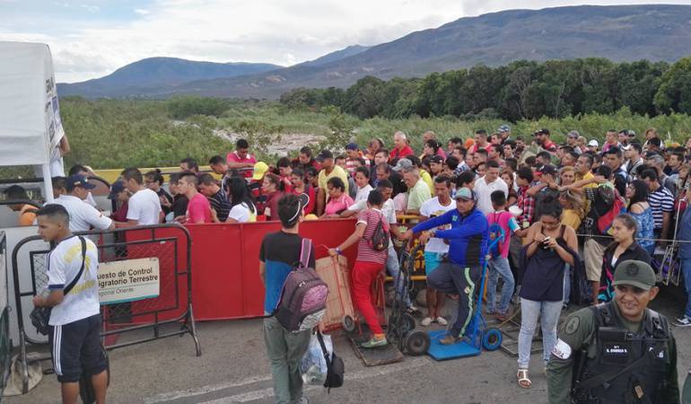 Entrada de venezolanos a Colombia