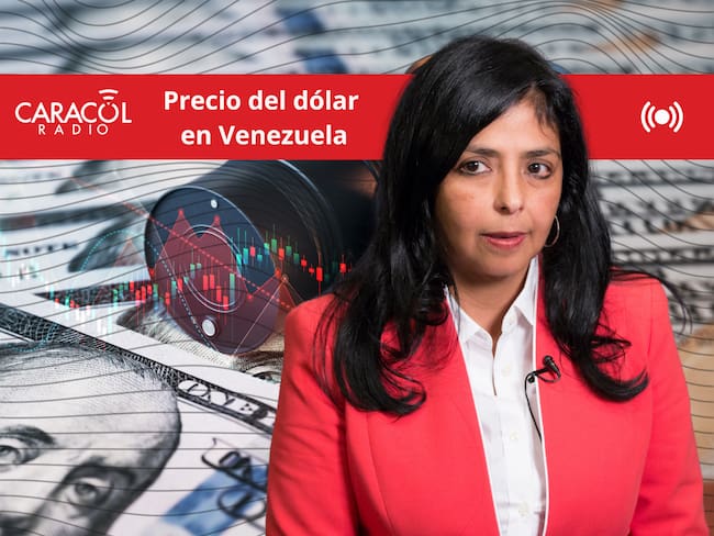 En portada: Delcy Rodríguez, presidenta interina de Venezuela en 2026. De fondo: Imagen ilustrativa del dólar y petróleo (Crédito: Getty Images)