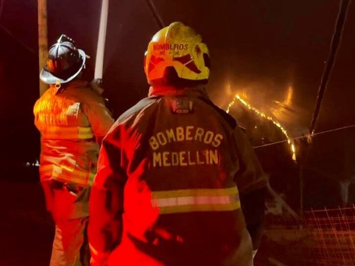 Incendio Medellín- foto Dagrd