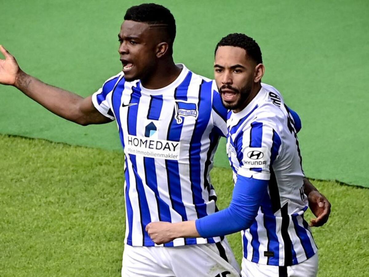 Jhon Córdoba anotó y asistió en empate del Hertha Berlín