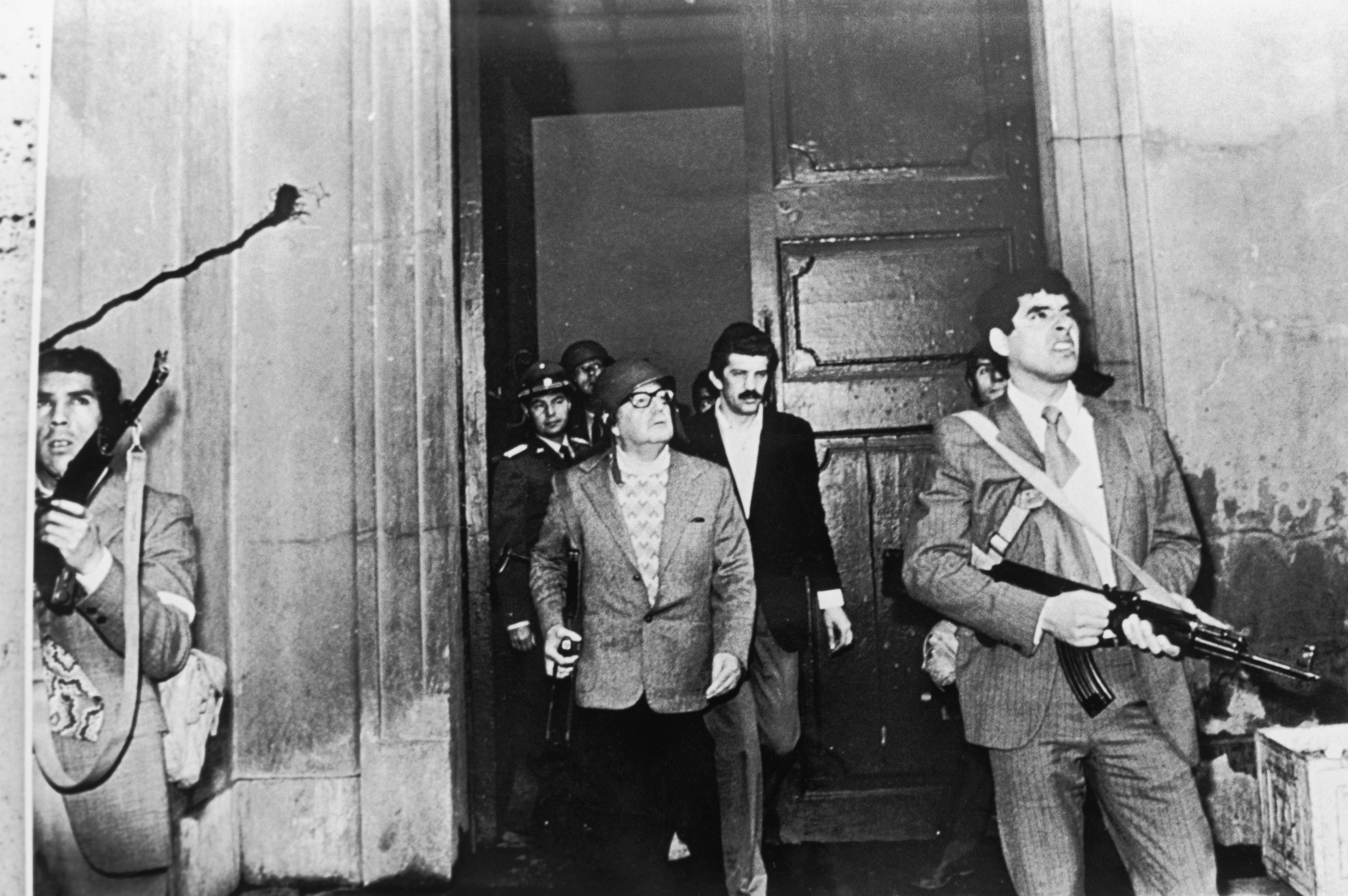 Salvador Allende durante el Golpe de Estado - Getty Images