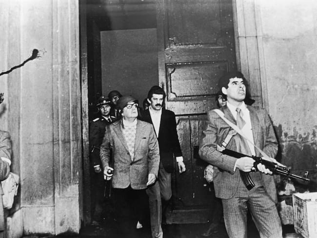 Salvador Allende durante el Golpe de Estado - Getty Images