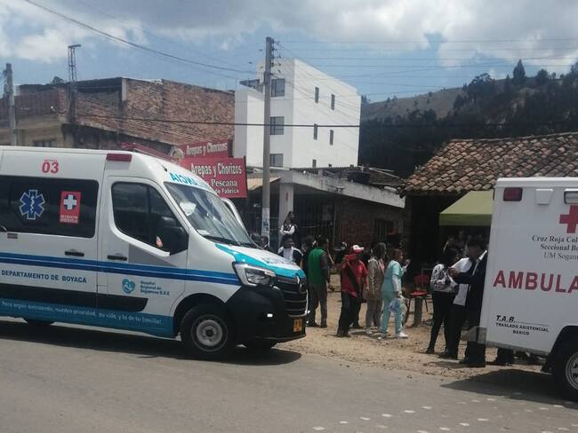 Intoxicación masiva en Institución Educativa Silvestre Arenas de Sogamoso / Cortesía: Secretaría de Salud de Sogamoso