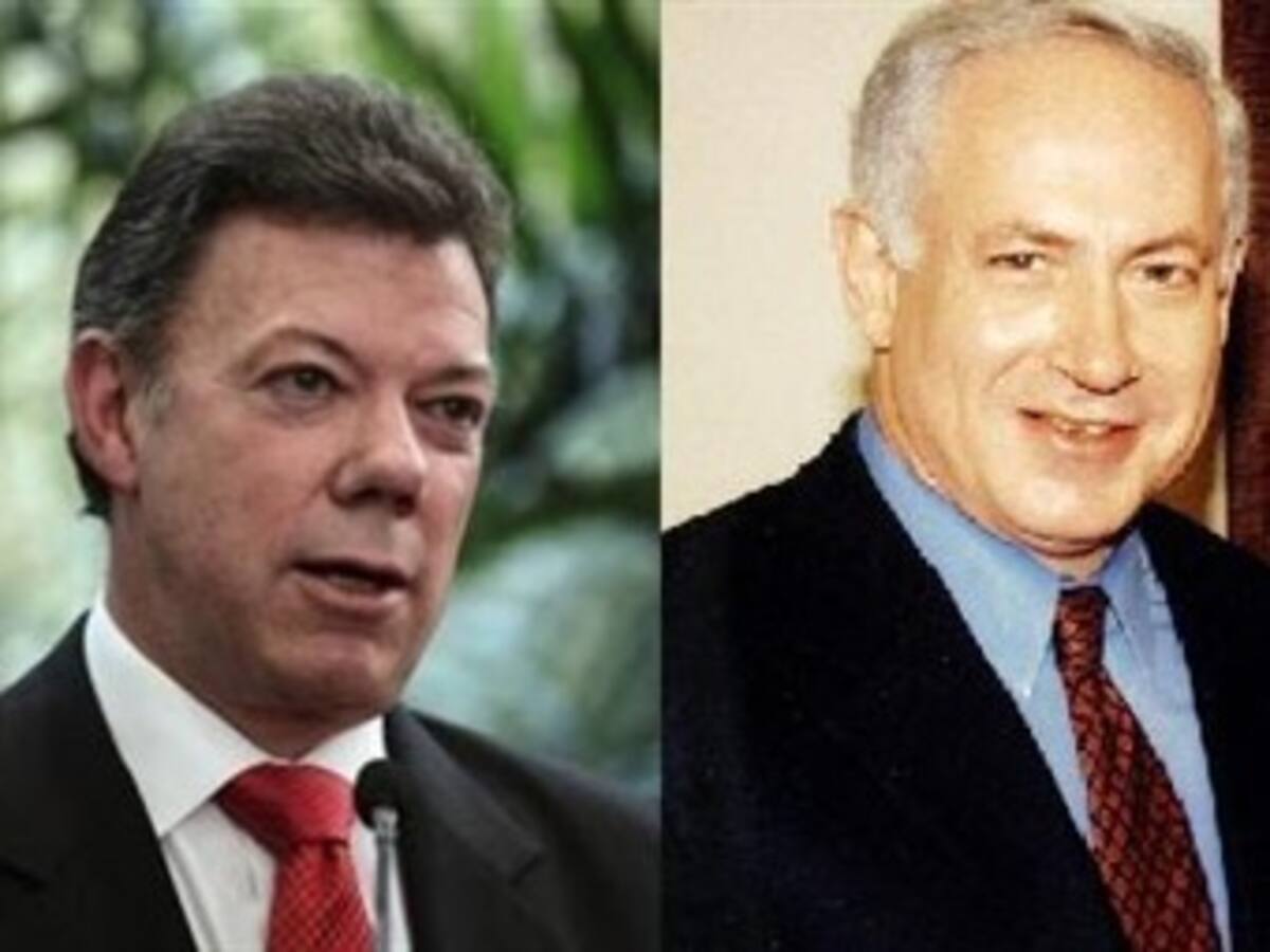 Santos hablará con el presidente israelí Benjamin Netanyahu sobre conflicto con palestinos