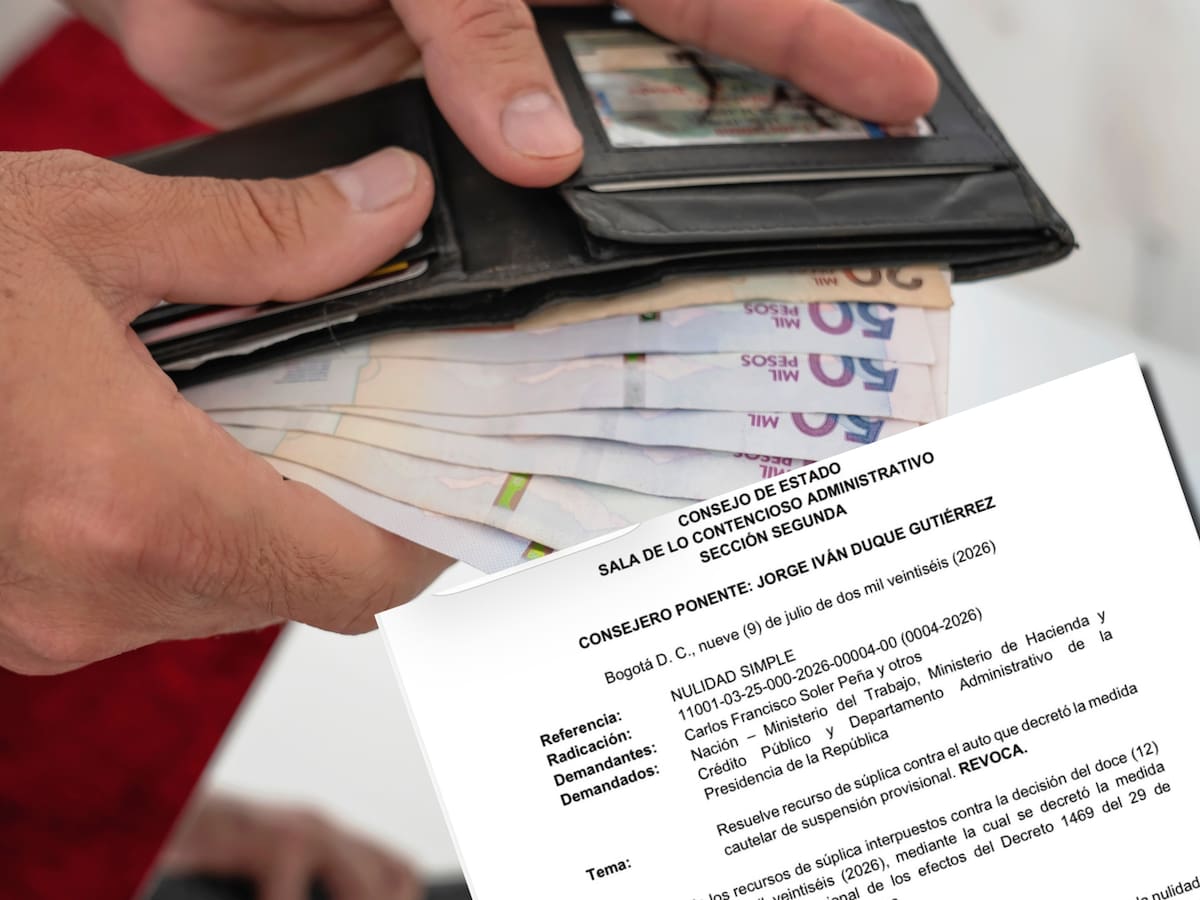 Consejo de Estado revocó medida que suspendía provisionalmente decreto de salario mínimo 2026