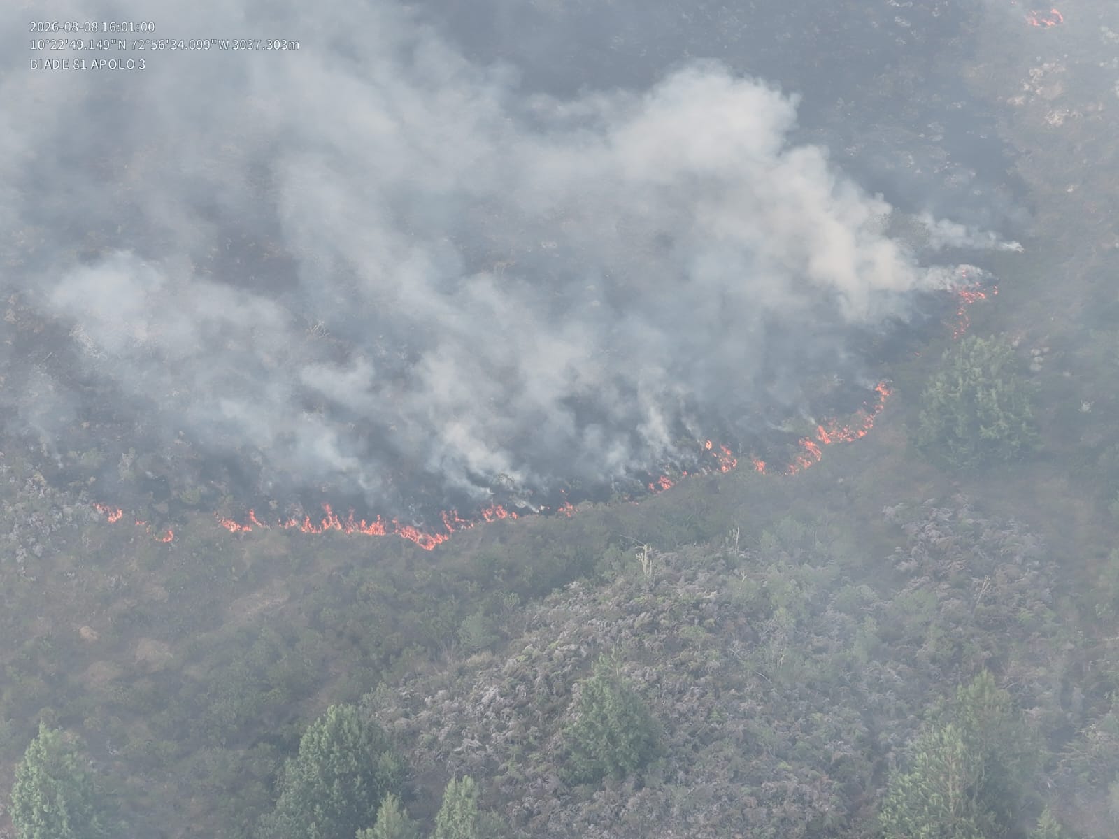 Incendio en el Perijá agrava alerta por escasez de agua en ocho municipios del Cesar
