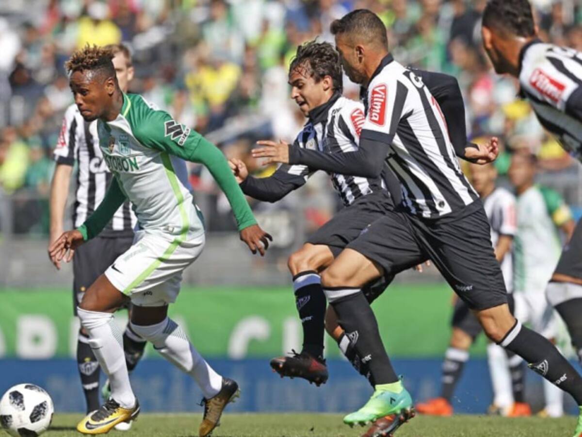 Atlético Nacional venció al Atlético Mineiro en el debut de Jorge Almirón
