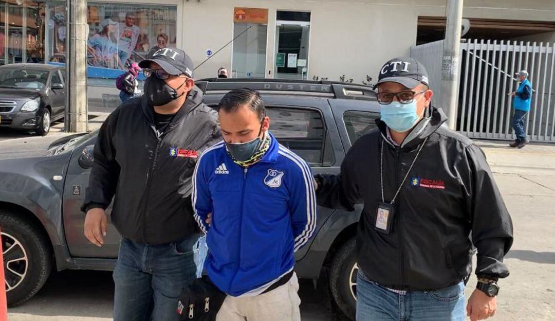 Patrullero de la Policía, Óscar Alexander Márquez Rojas a quien la Fiscalía señala como el presunto asesino de un joven de 28 años durante las protestas de 9 de septiembre 