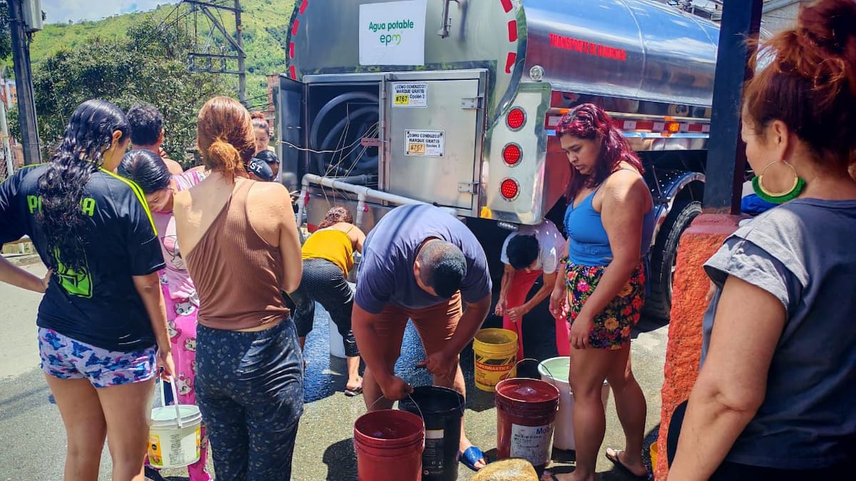 Esta tarde se va el agua en algunos barrios de Medellín y Bello