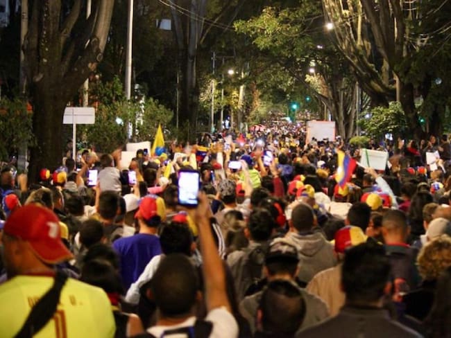 Venezolanos en Bogotá se movilizaron en contra de Maduro