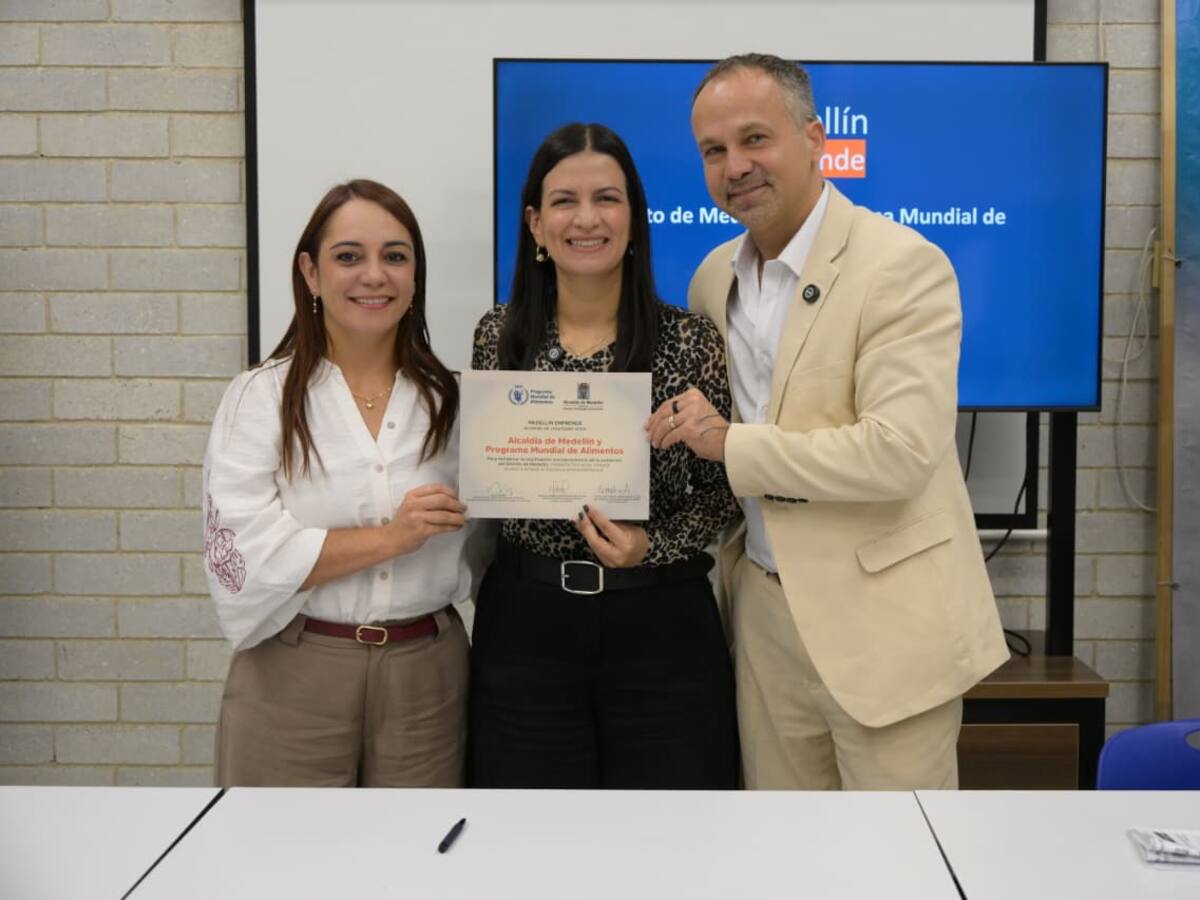 Nueva alianza entre Medellín y el Programa Mundial de Alimentos beneficiará a hogares vulnerables
