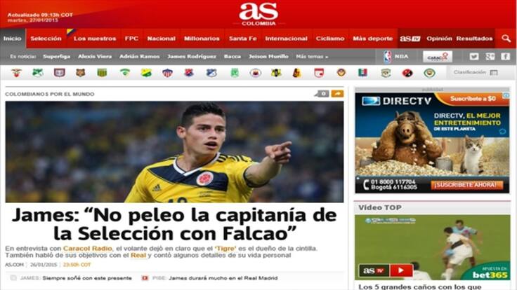 AS llega a Colombia con la más completa información deportiva