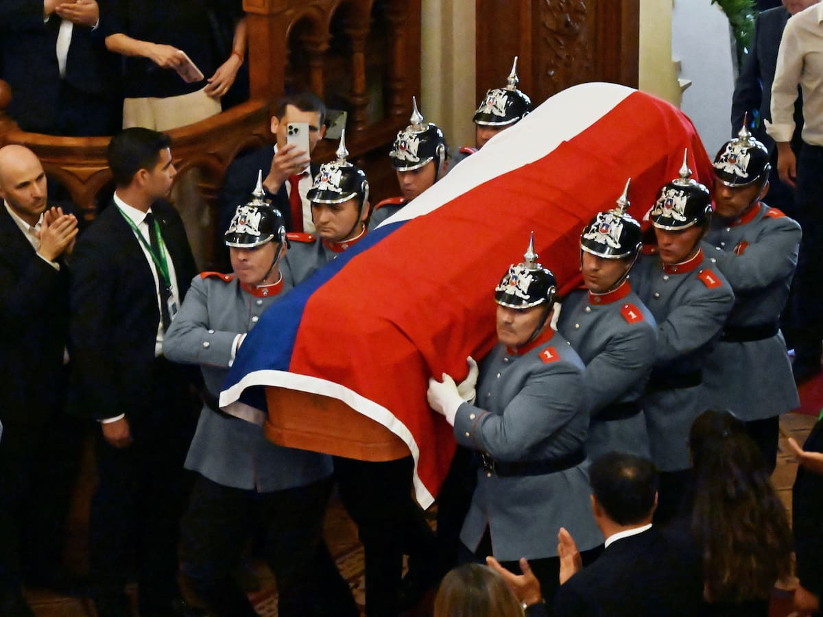 Inicia velorio del expresidente Sebastián Piñera en el Ex Congreso Nacional de Chile