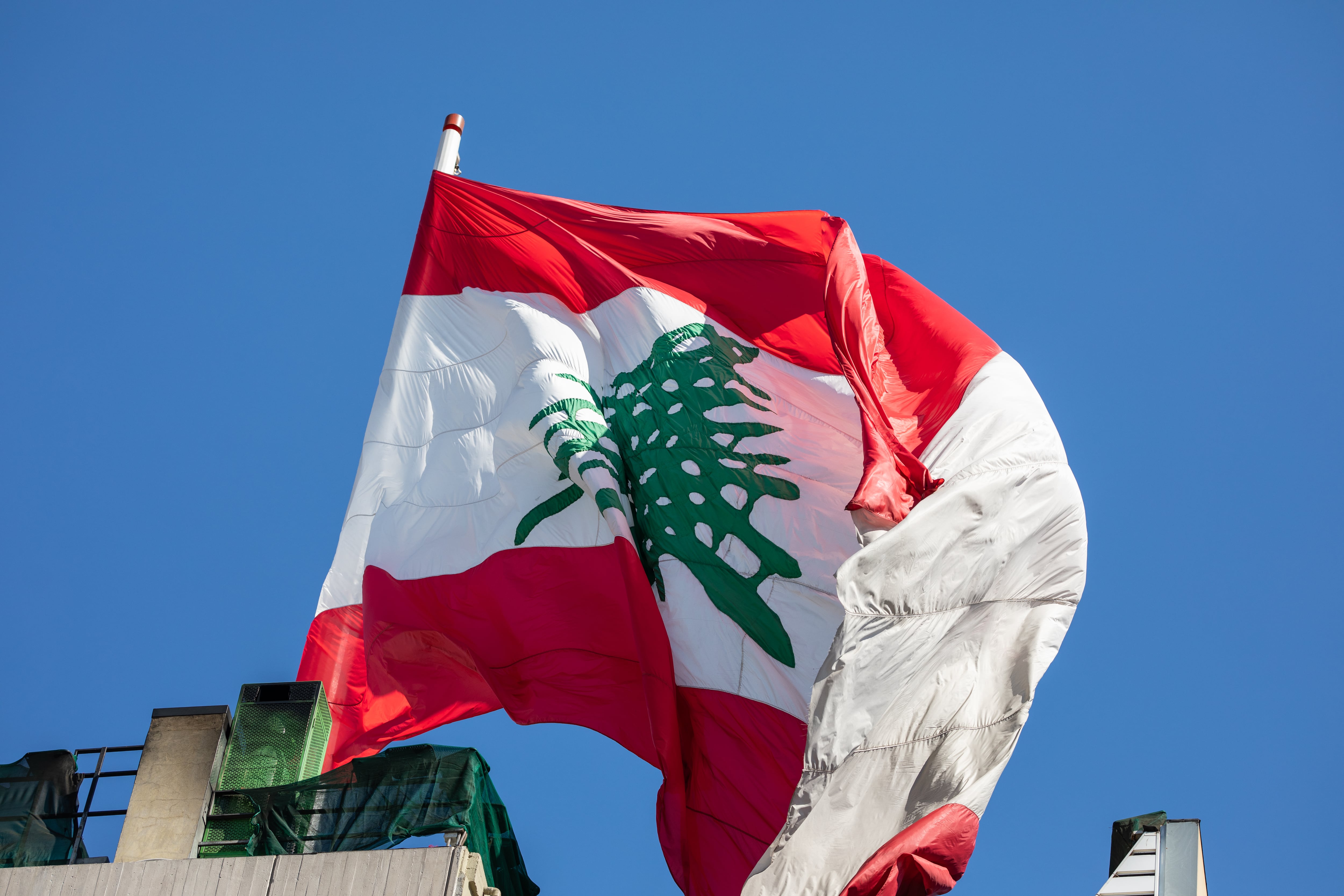 Bandera de Libano. Getty Images