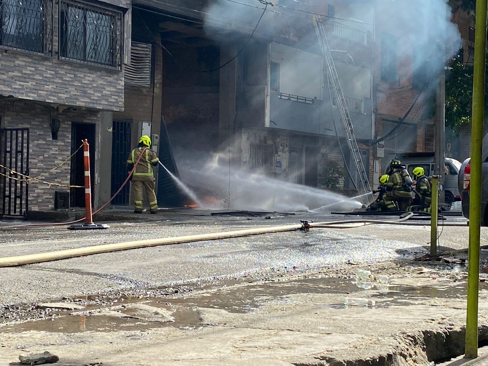 Incendio Medellín- foto Dagrd