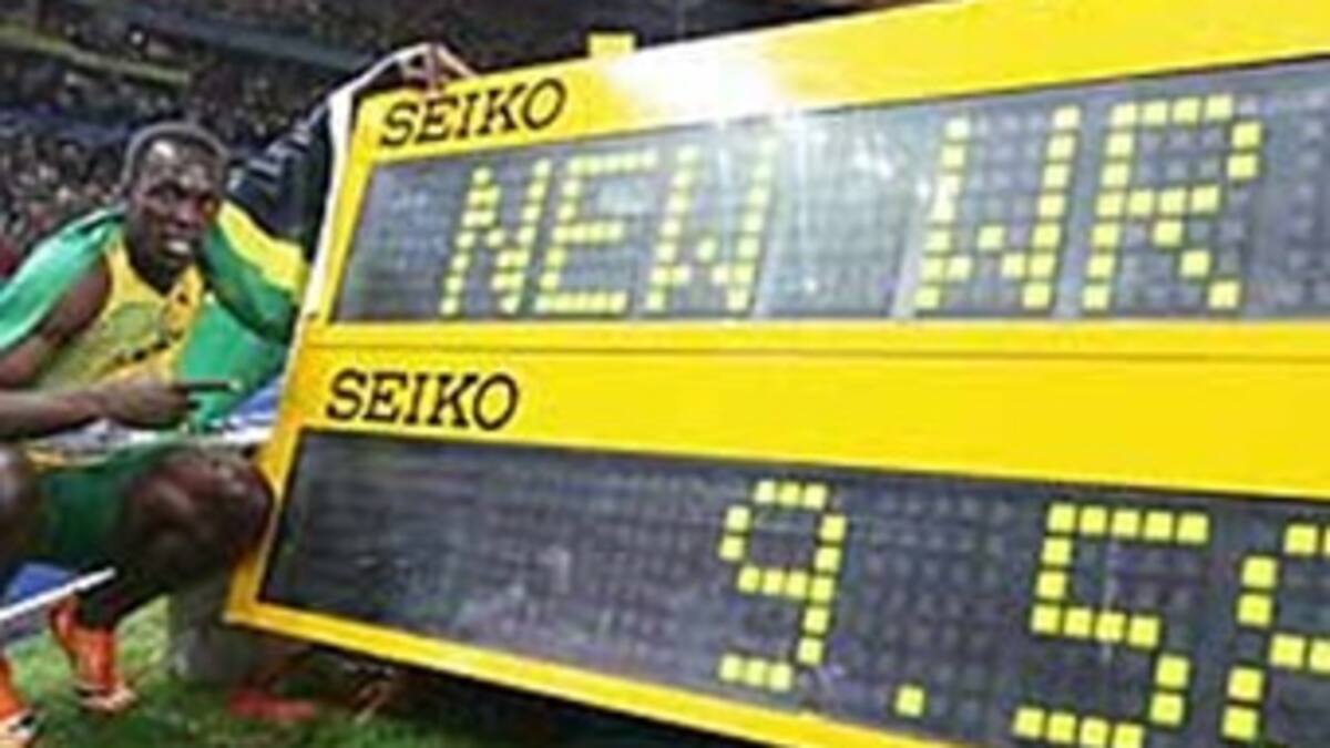 Usain Bolt impone nuevo récord mundial para los 100 metros