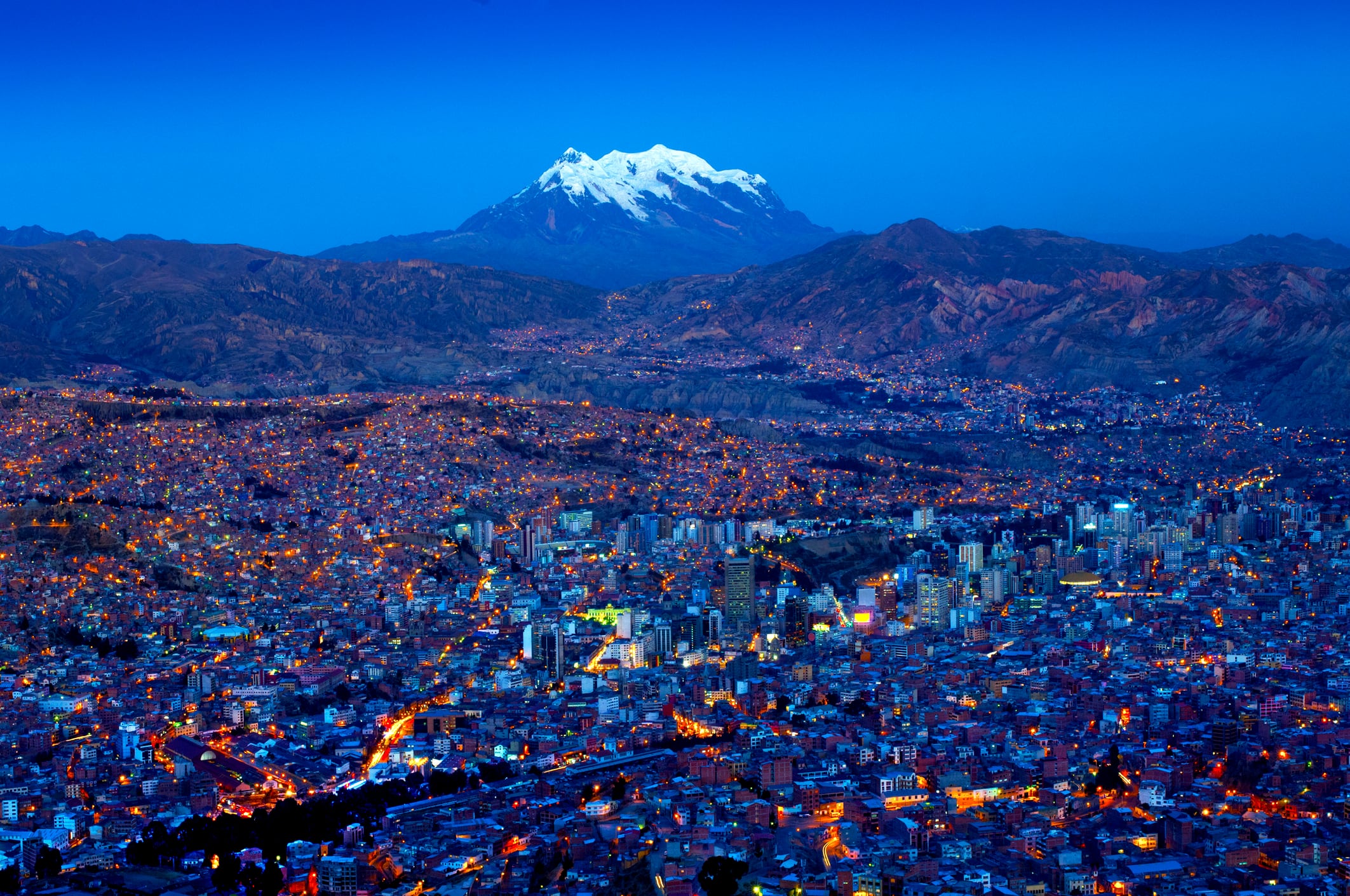 Imagen panorámica de La Paz, Bolivia (Foto vía Getty Images)