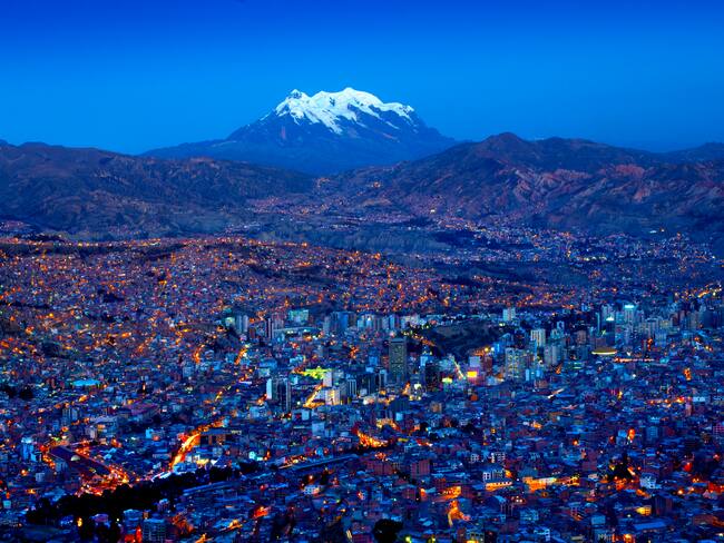 Imagen panorámica de La Paz, Bolivia (Foto vía Getty Images)