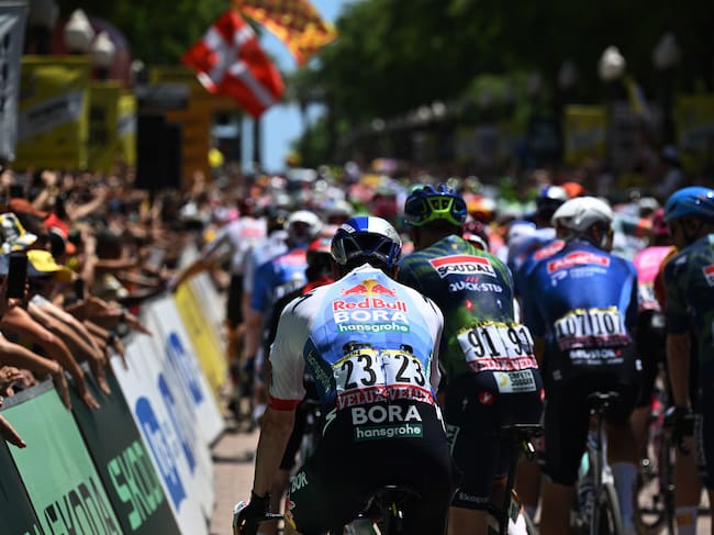 TARRAGONA, SPAIN - JULY 05: Nico Denz of Germany and Team Red Bull - BORA - hansgrohe prior to the 113th Tour de France 2026, Stage 2 a 168.5km stage from Tarragona to Barcelona 109m / #UCIWT / on July 05, 2026 in Tarragona, Spain. (Photo by Tim de Waele/Getty Images)