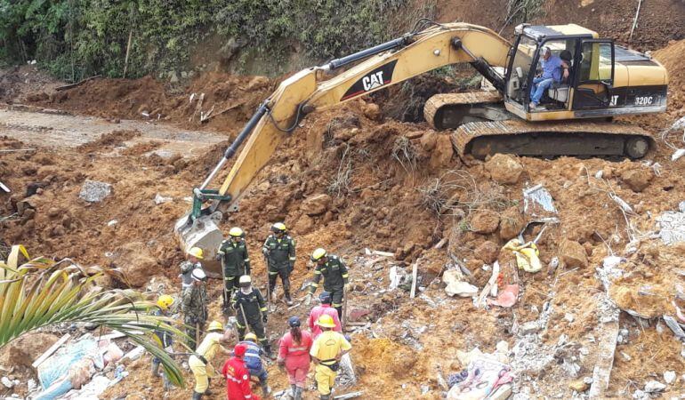 Sitio de emergencia en Marquetalia, Caldas
