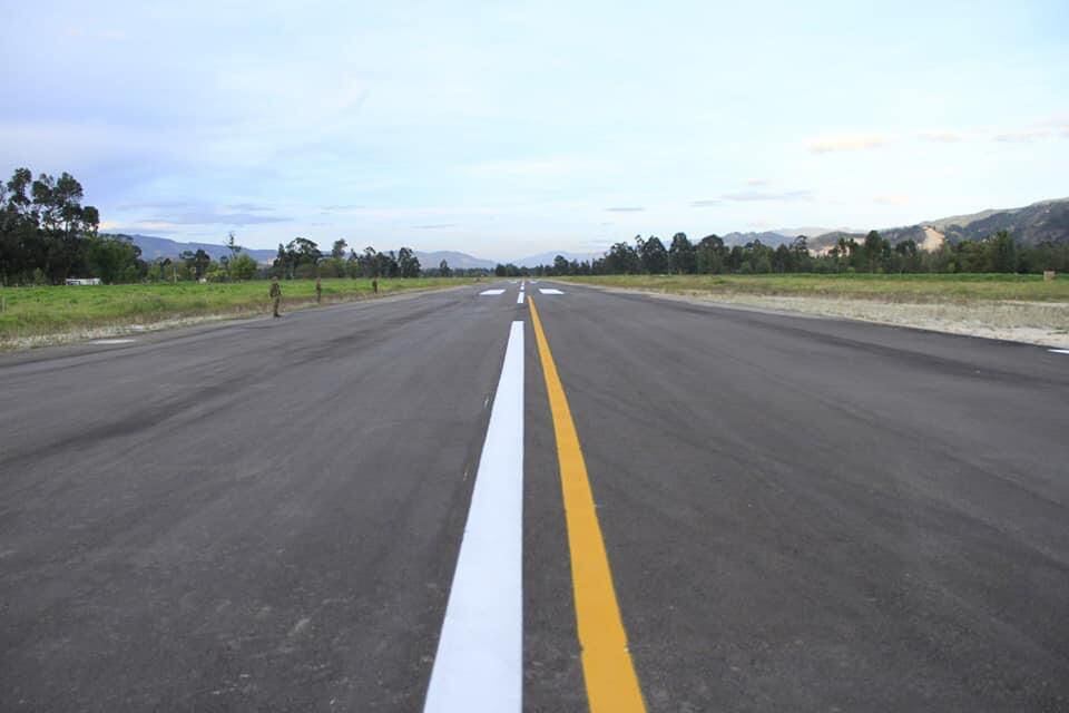 Pista de l aeropuerto Alberto Lleras Camargo de Sogamoso / Foto: Suministrada